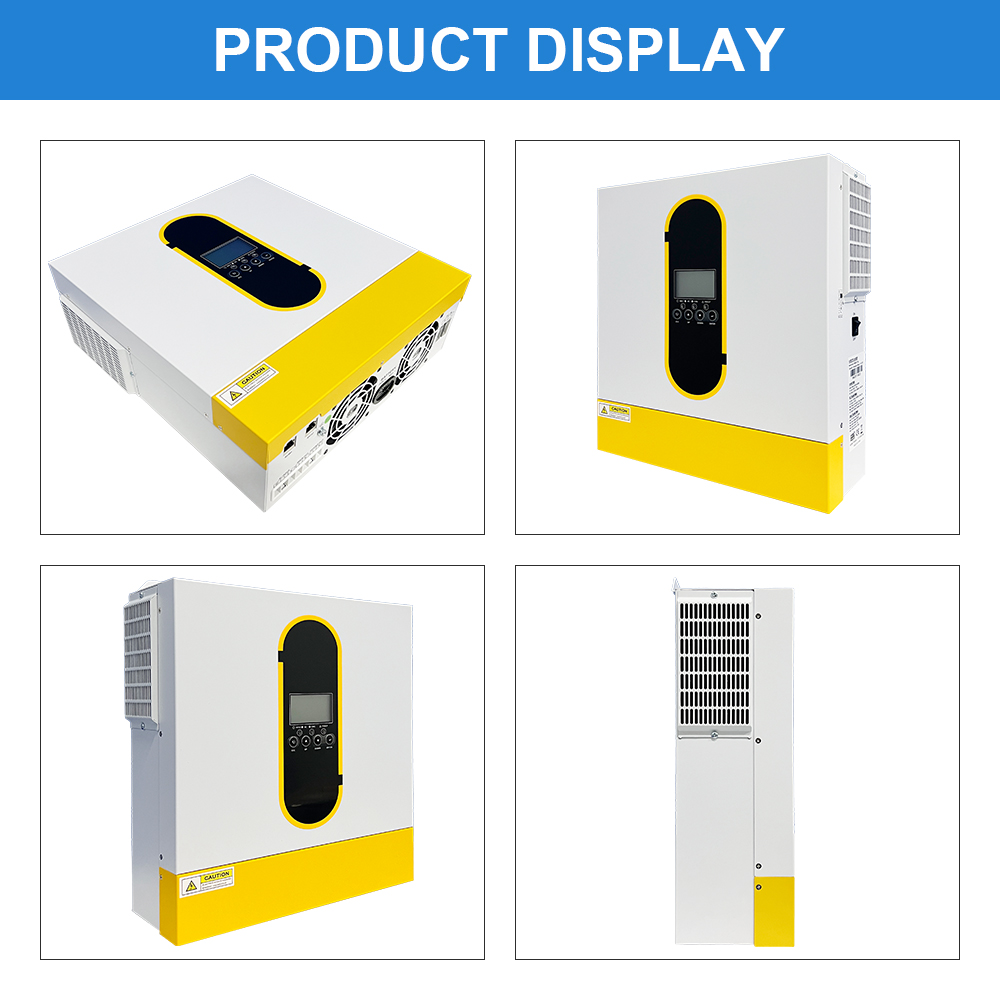 DAXTROMN 120A Dual Output 24V 4.2KW Hybrid Solar Inverter Solar Max. Input Current 27A On-Grid/Off-Grid Charger 