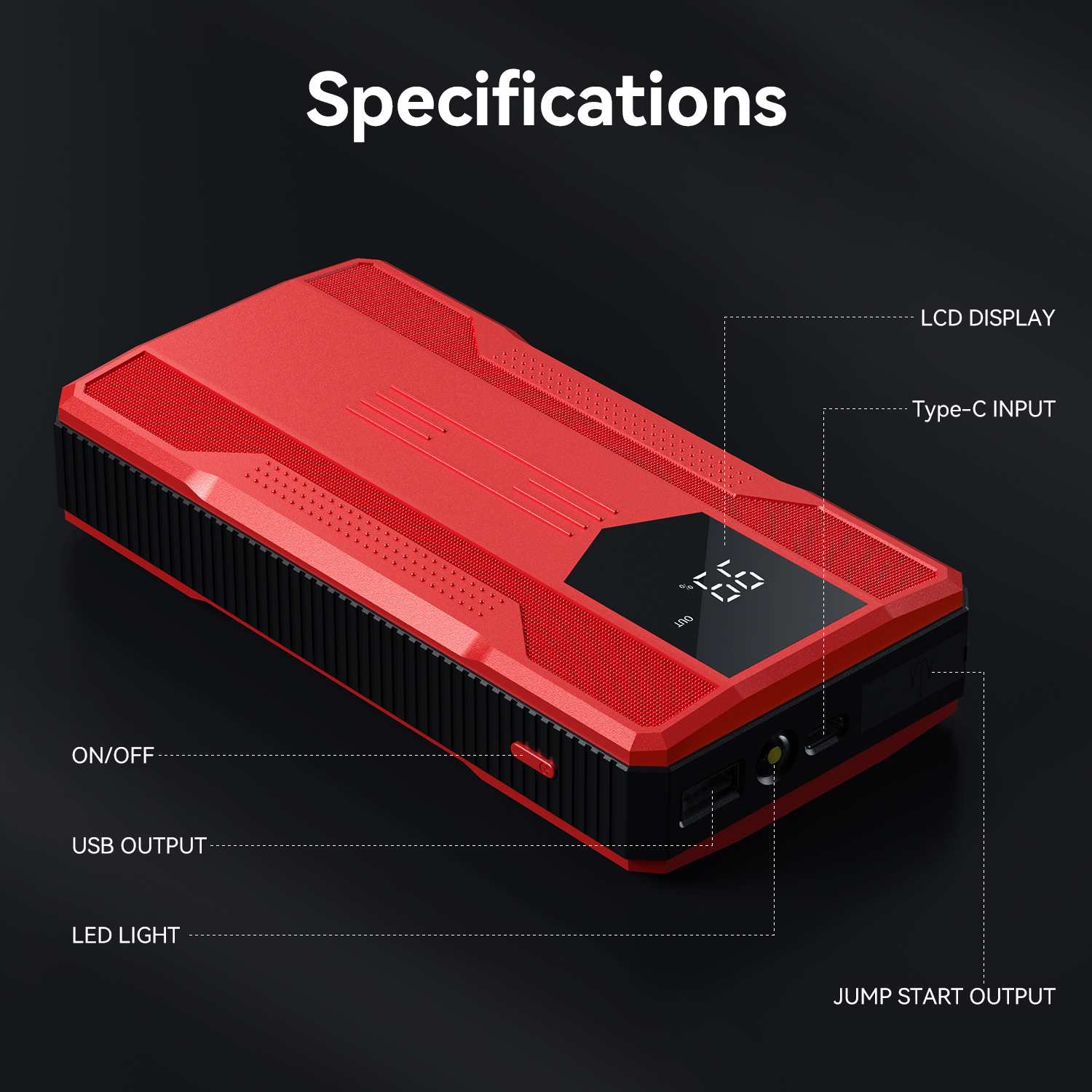DAXTROMN  R23S Jump starter Portable Car Battery Booster