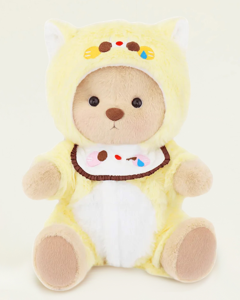 Fluffy Yellow Suit Bear Gift Set | Handmade Teddy Bear Gifts