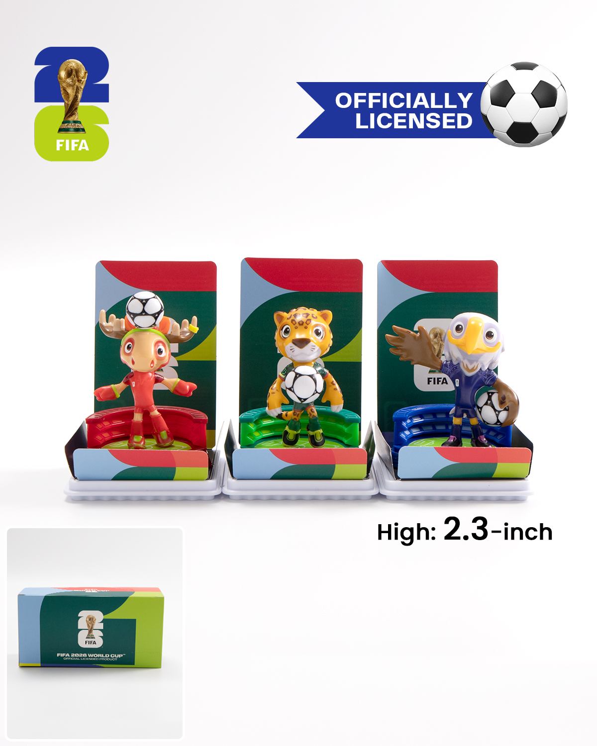FIFA World Cup 2026 Official Mascot Figurine Set | Premium Acrylic Display Collectible Gift for Soccer Fans