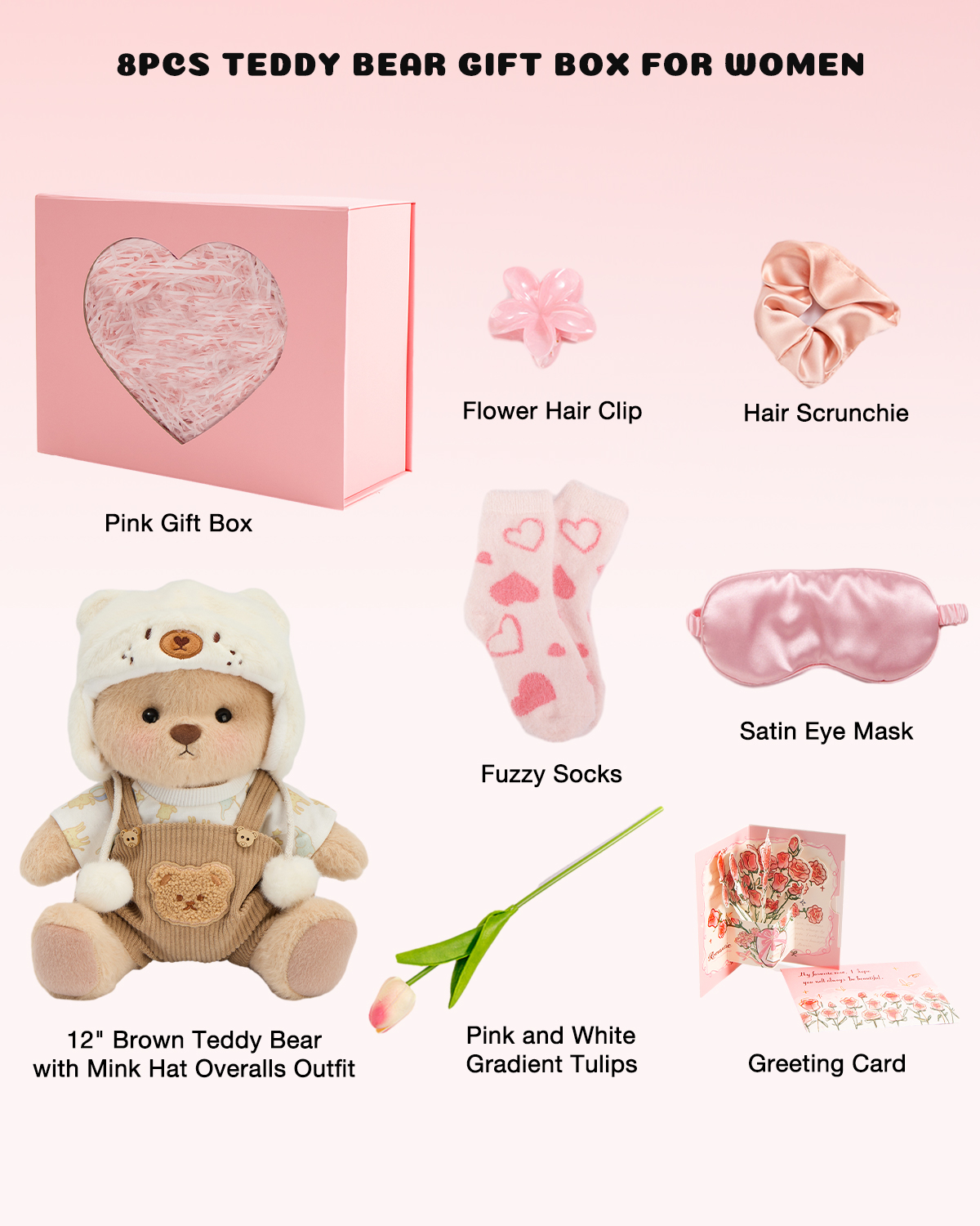 Getahug Warm Embrace Teddy Bear Gift Box | Handmade Jointed Stuffed Animal Mother’s Day Gift