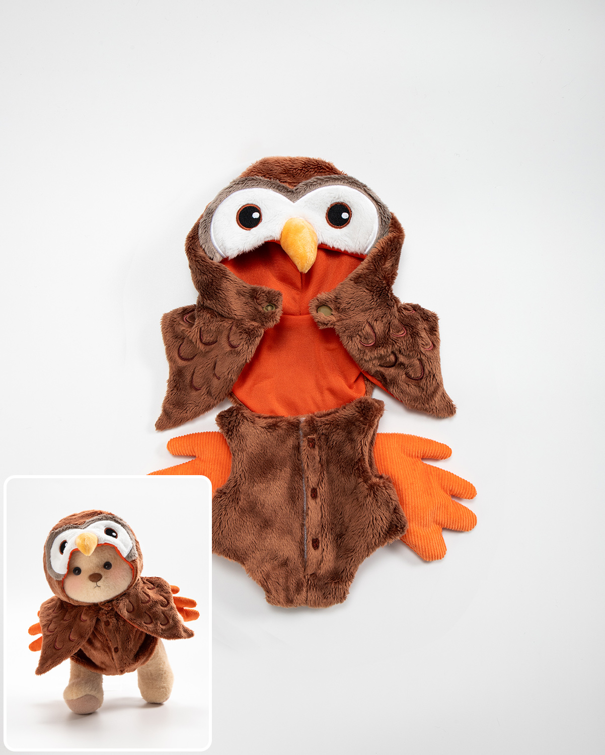 Getahug Halloween Moonlit Owl Bear | Handmade Jointed Teddy Bear Stuffed Animal Gift (Pre-sale)