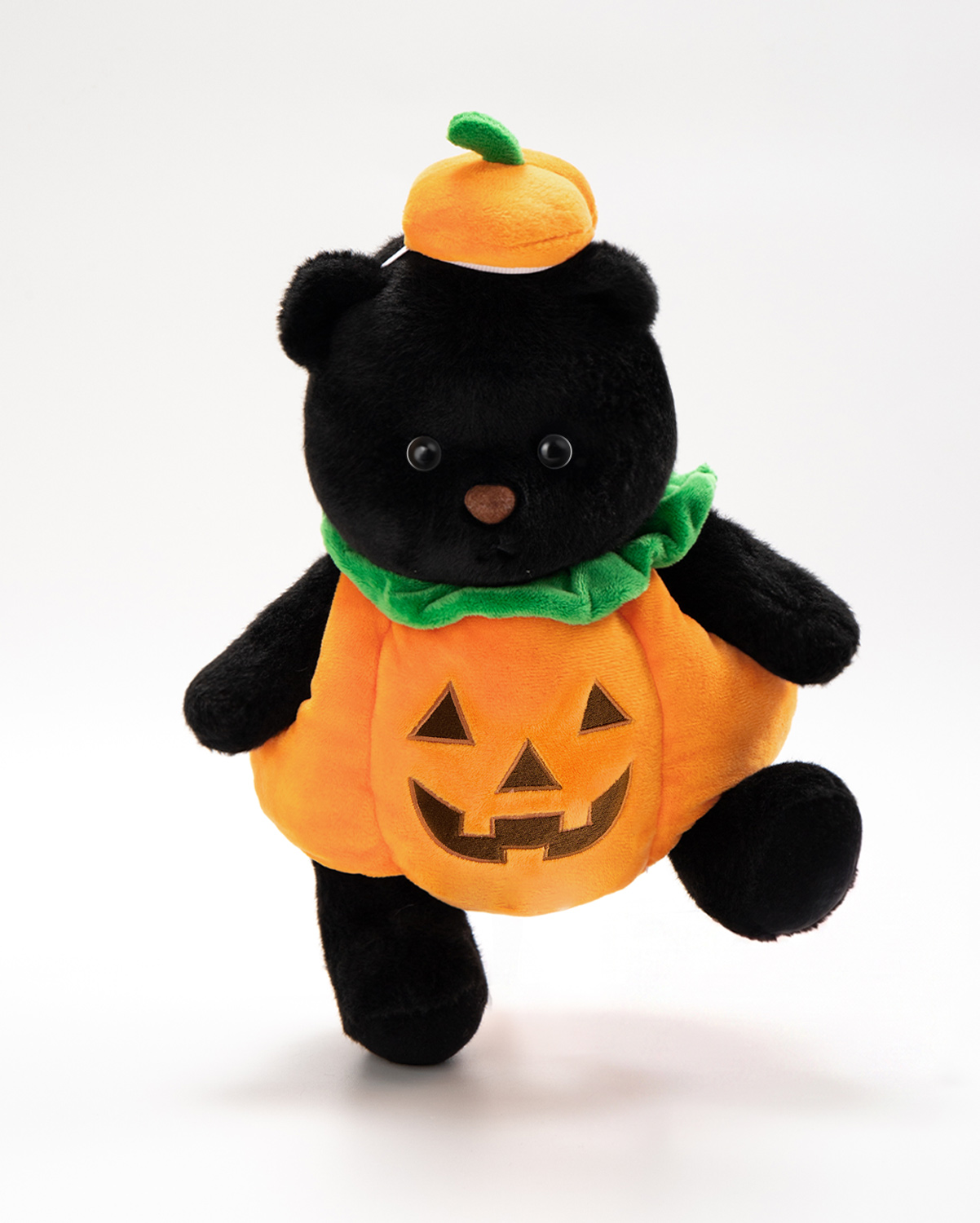 Getahug Halloween Spooky Pumpkin Black Bear | Handmade Jointed Teddy Bear Gift 