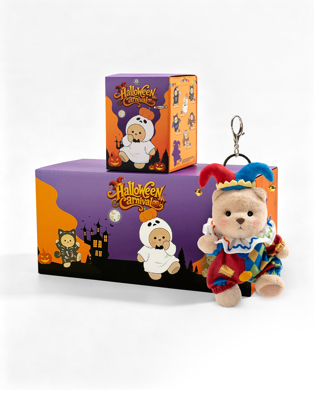Getahug Halloween Carnival Series Mini Bear Plush Blind Box | 5.9 Inches Pendant Keychain Bag Charm Gift (Pre-sale)