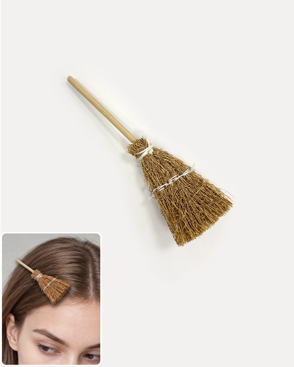 Getahug Halloween Broom Hairpin Accessories