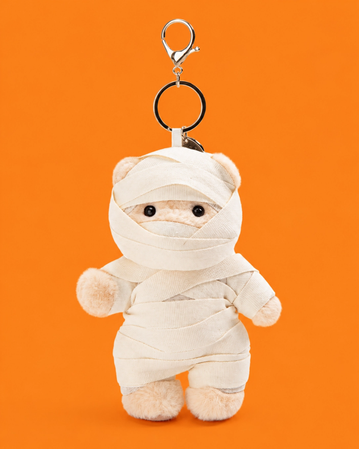 Getahug Halloween Mummy Mini Bear Keychain | Halloween Limited Edition 5.9 Inches Plush Animal Gift