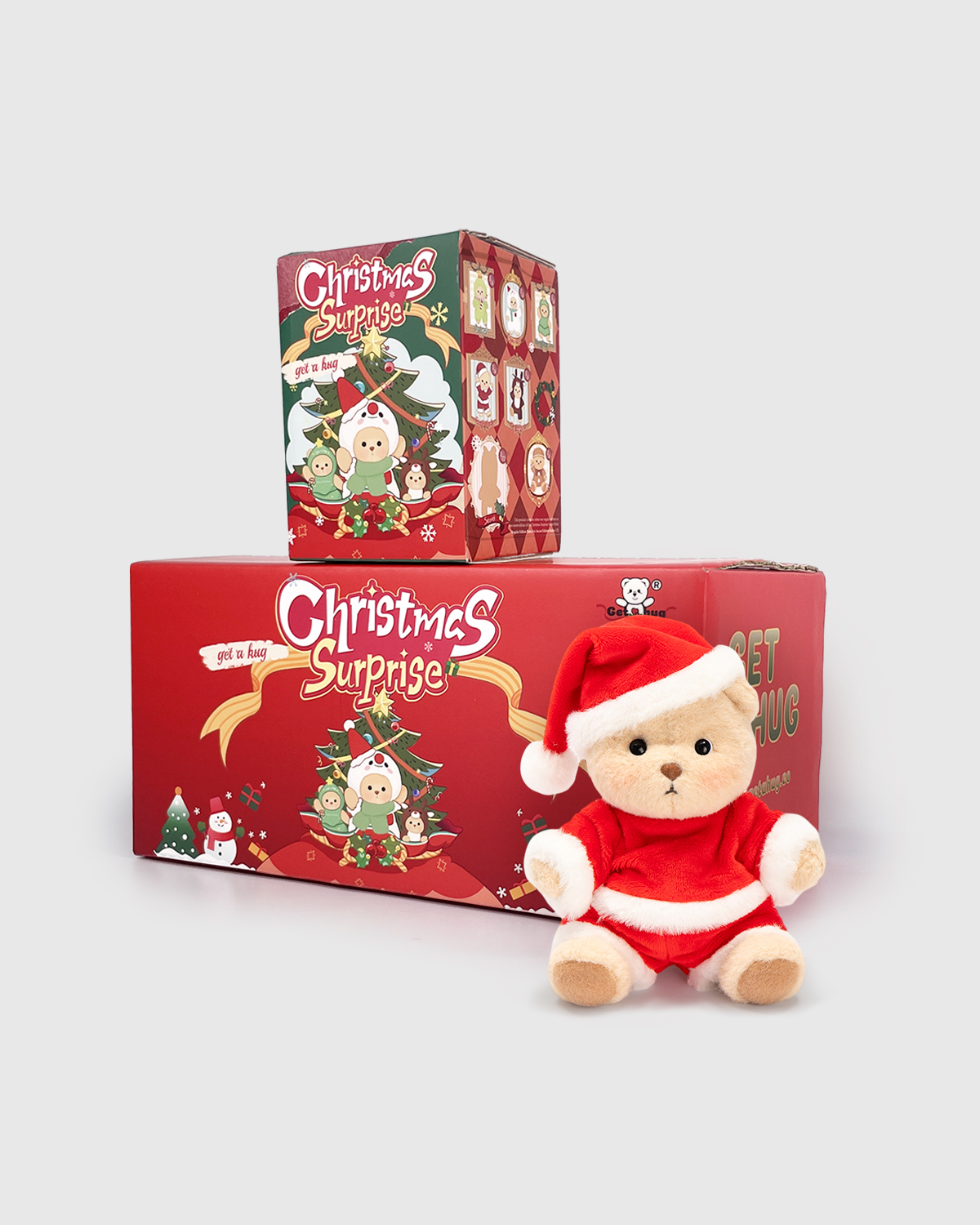 Getahug Christmas Series Mini Bear Blind Box | Christmas Limited Edition 5.9 Inches Plush Pendant Keychains Bag Charm Gifts
