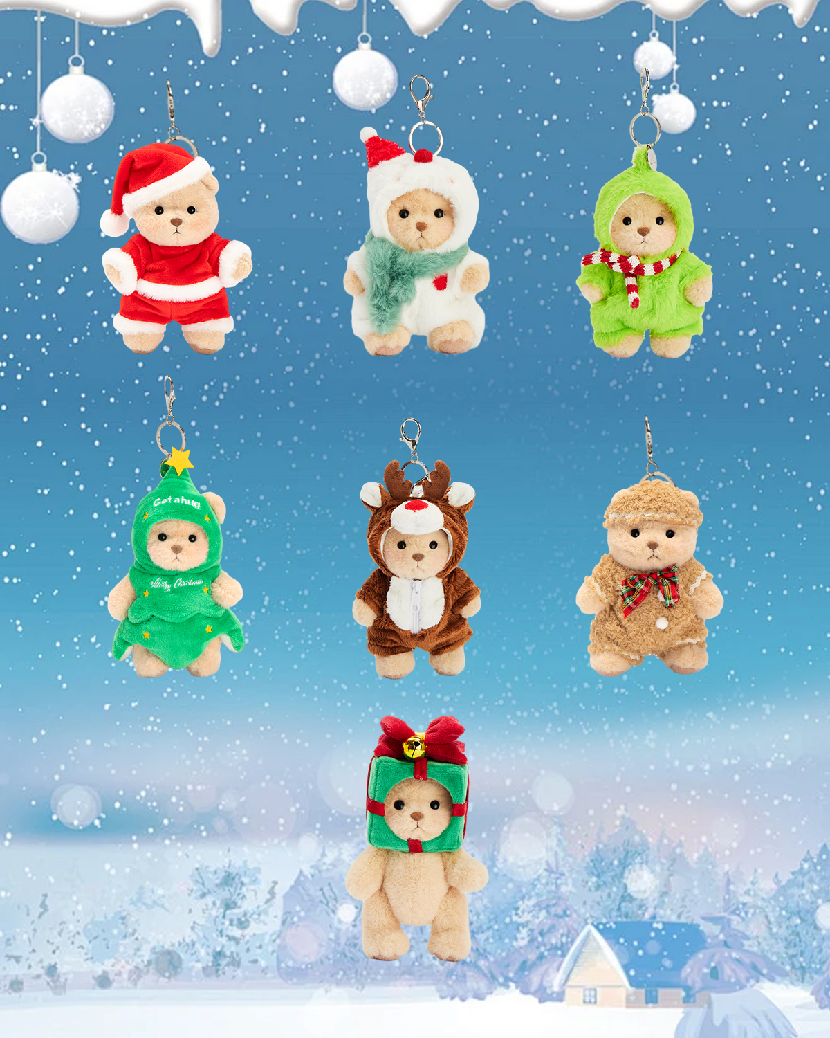 Getahug Christmas Series Mini Bear Blindbox | Christmas Limited Editio