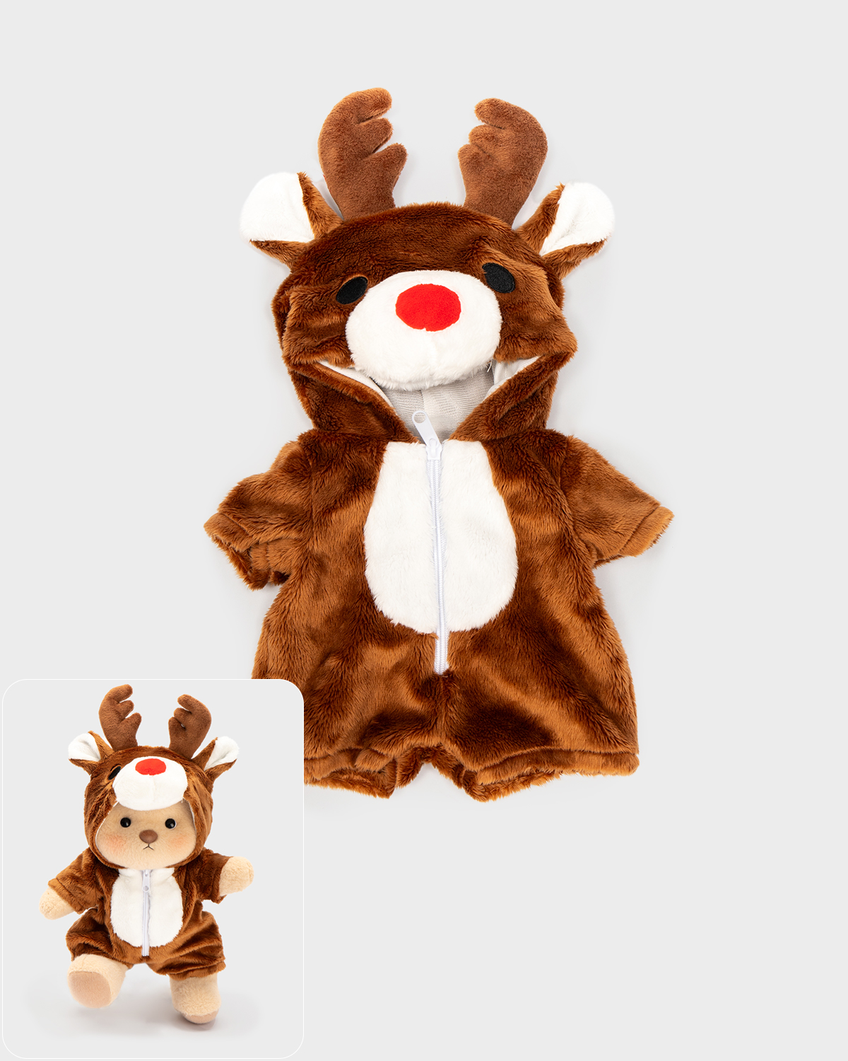 Christmas Reindeer Set (Outfit Only) | 12 Inches Teddy Bear Clothes