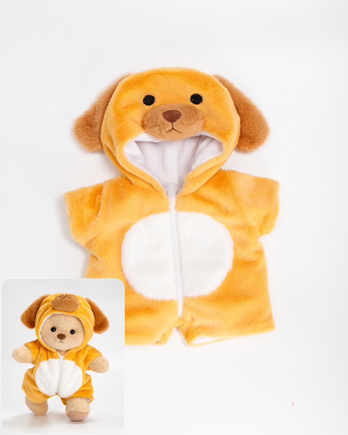 Getahug Yellow Dog Bear | Handmade Jointed Stuffed Animal Gift