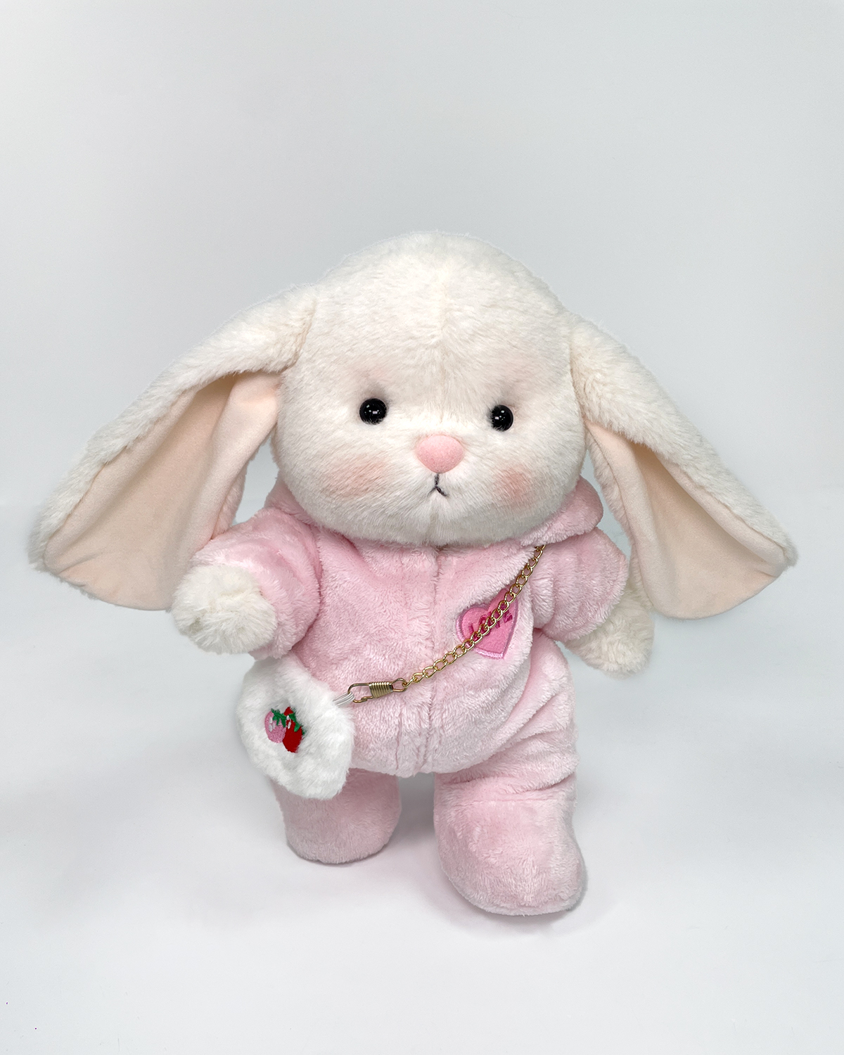 Getahug Pink Love Strawberry Bunny | Handmade Jointed Stuffed Animal Gift (Pre-sale)