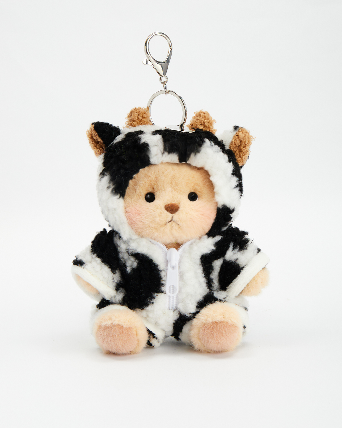 Getahug 5.9 Inches Cute Cow Brown Mini Bear Bag Charm Keychains Gift