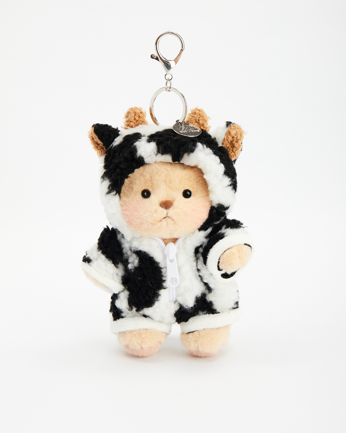 Getahug 5.9 Inches Cute Cow Brown Mini Bear Bag Charm Keychains Gift