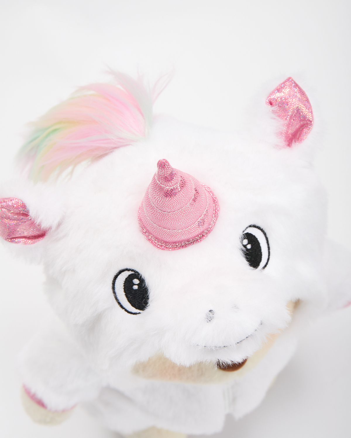 Getahug White Unicorn Bear | Handmade Jointed Stuffed Animal Gift