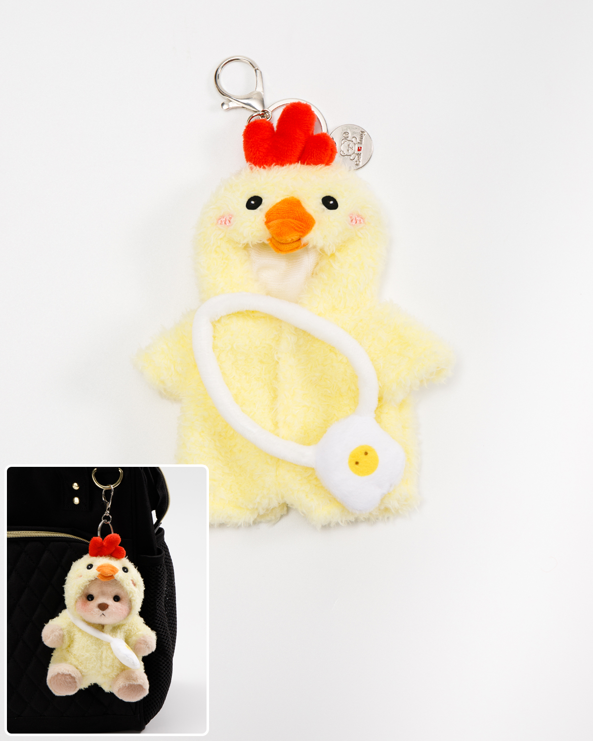 Getahug Easter Yellow Chick Mini Bear | 5.9 Inches Plush Bag Charm Stuffed Animal Keychains Gift