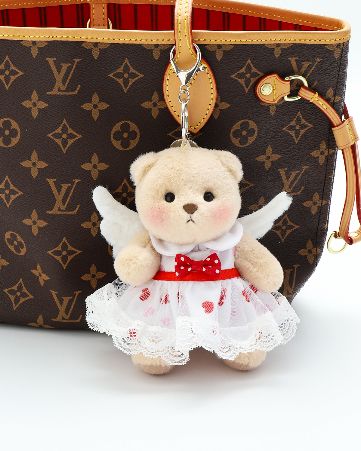 Getahug Miss Cupid Mini Bear | 5.9 Inches Plush Bag Charm Stuffed Keychain Valentine Gift