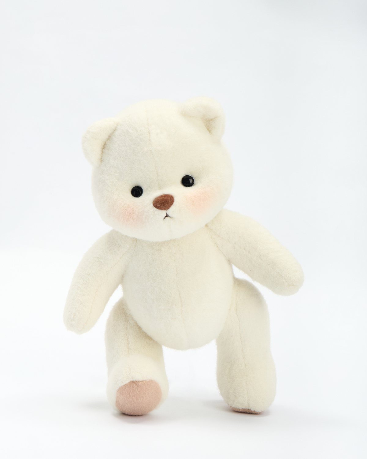 Getahug Winter The White Teddy Bear | Handmade Stuffed Animal Gift