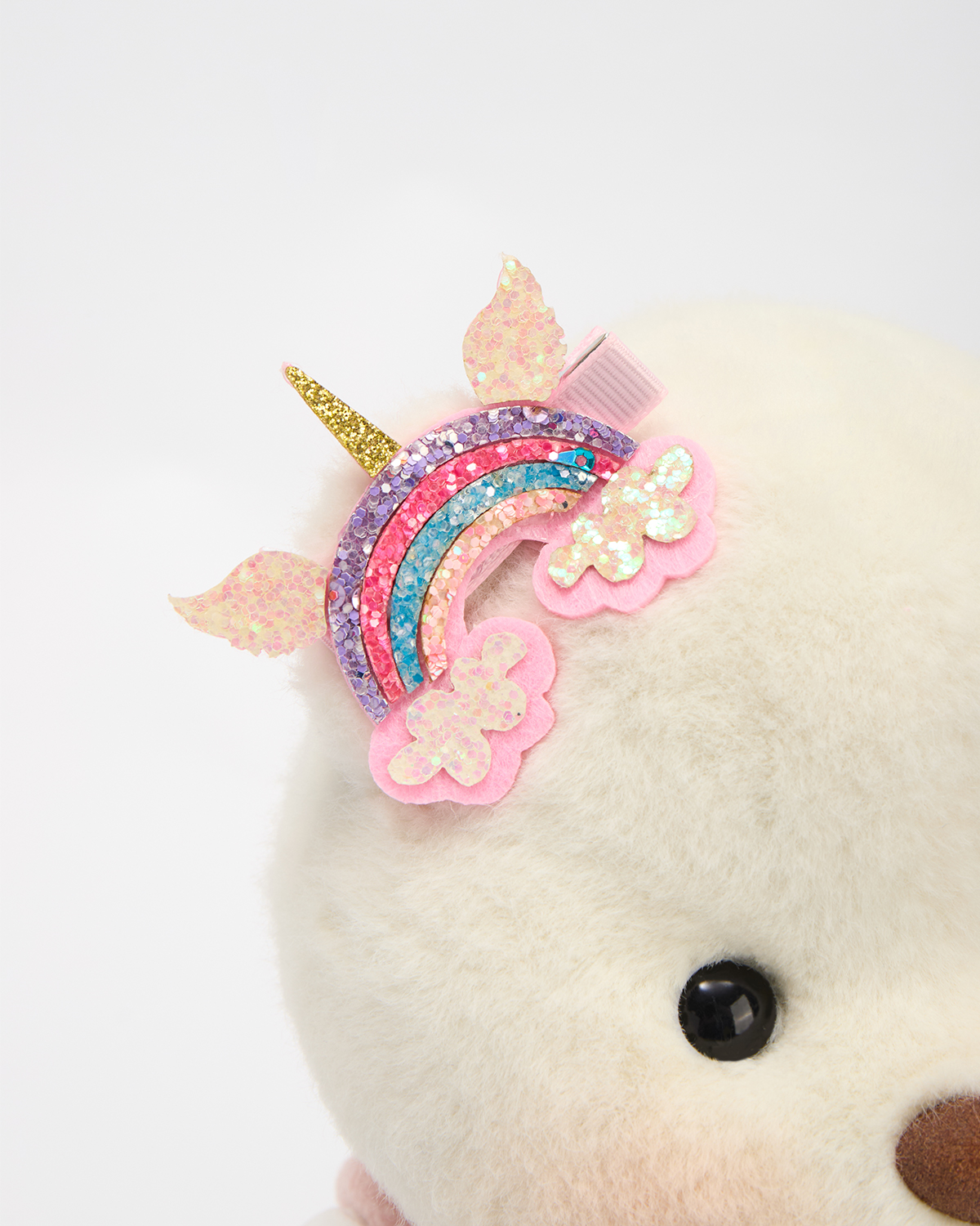 Getahug Pink Unicorn Overalls Bear | Handmade Jointed Stuffed Animal Gift