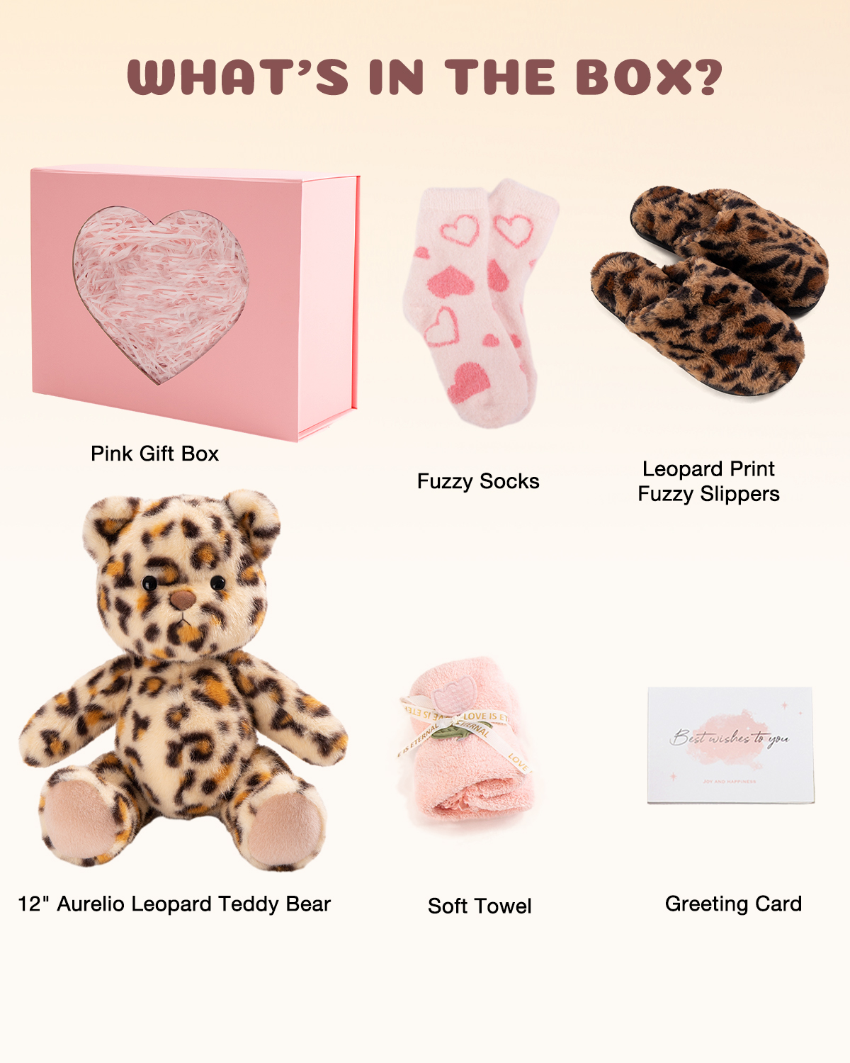 Getahug Aurelio Leopard Teddy Bear Gift Box | Limited Edition Handmade Jointed Stuffed Animal Birthday Anniversary Gift