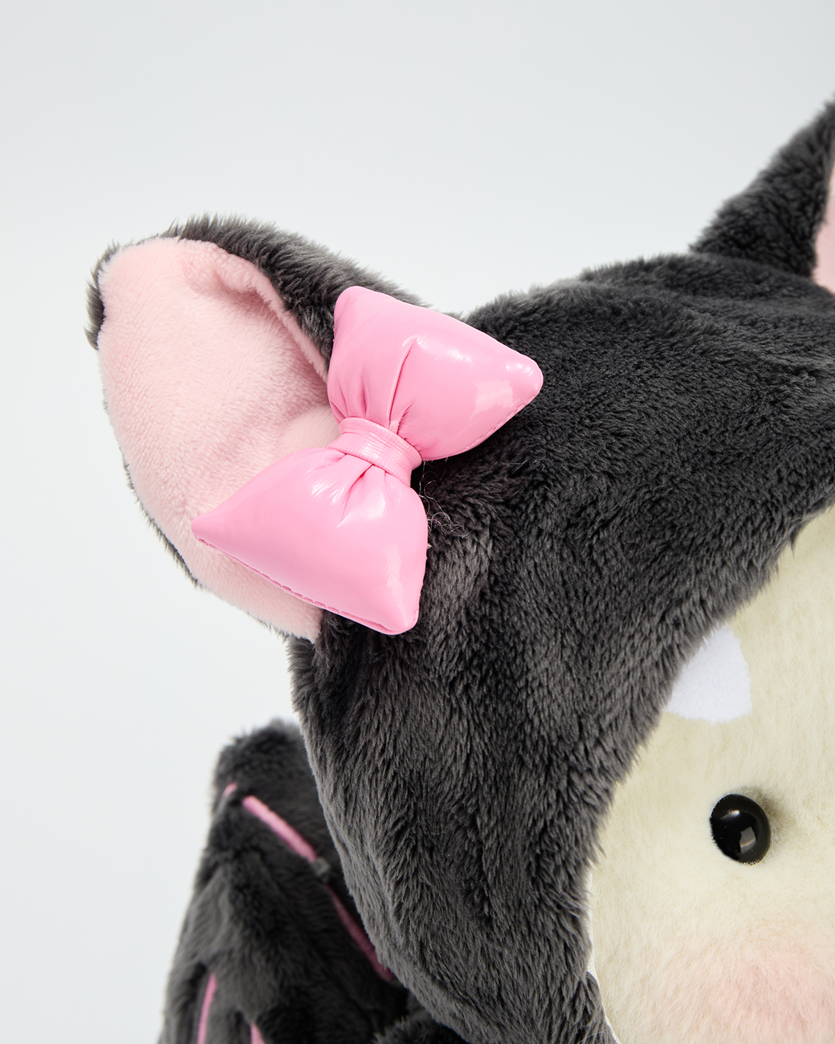 Getahug Halloween Pink Skull Bat Bear | Handmade Jointed Stuffed Animal Gift