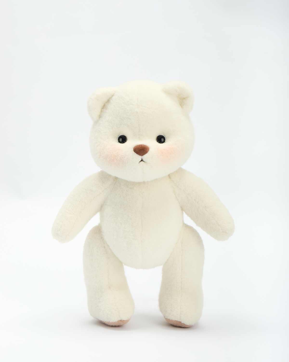 Getahug Winter The White Teddy Bear | Handmade Stuffed Animal Gift