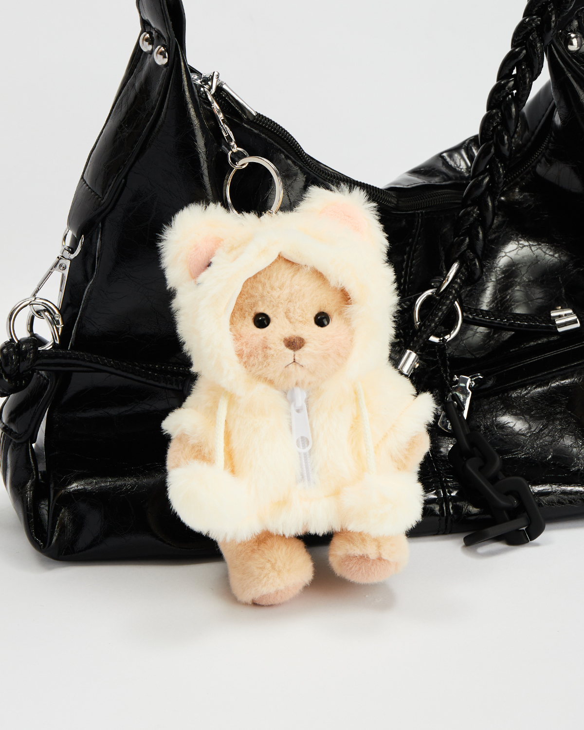 Getahug 5.9 Inches Yellow Bunny Brown Mini Bear Bag Charm Keychains Gift