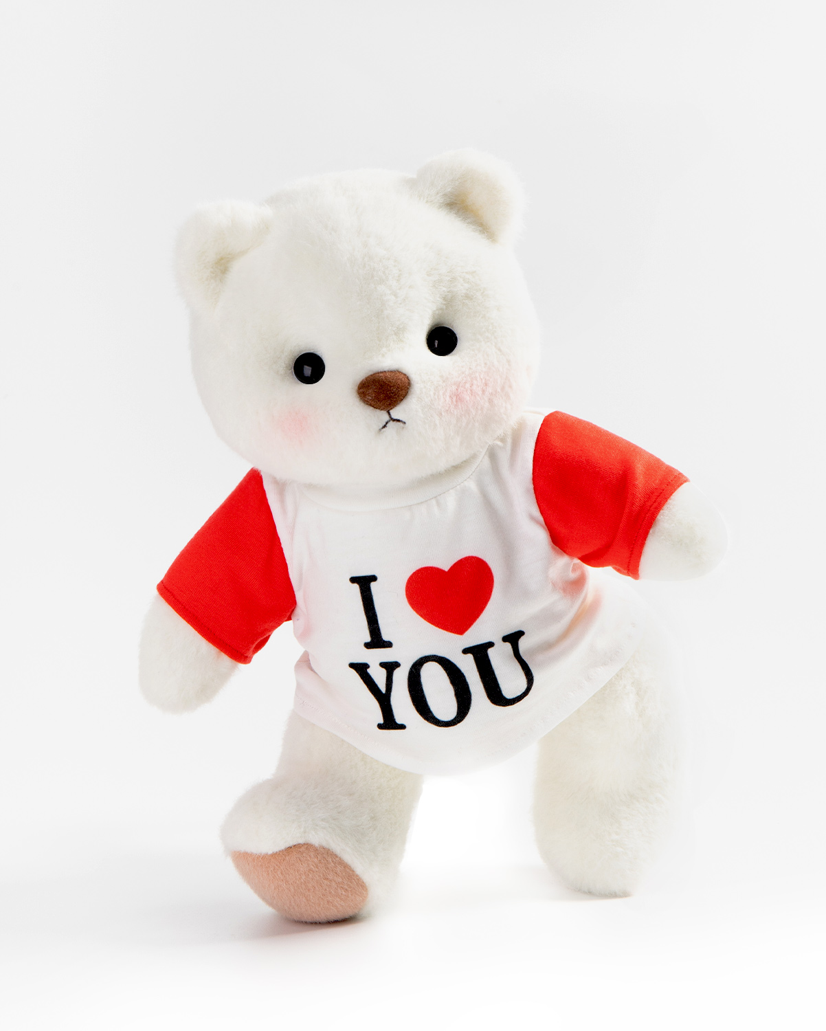Getahug I Love You Raglan T-Shirt Bear | Handmade Jointed Teddy Bear Stuffed Animal Gift