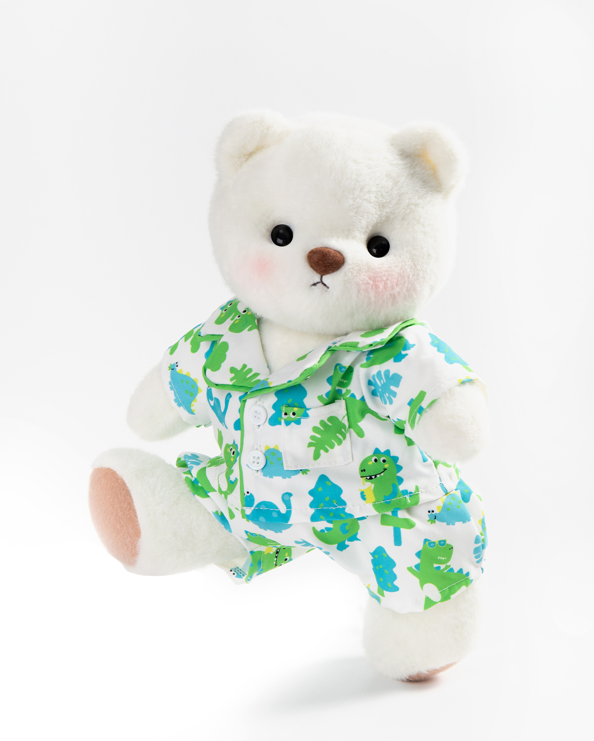 Getahug Dinosaur Pajama Bear | Handmade Jointed Teddy Bear Stuffed Animal Gift