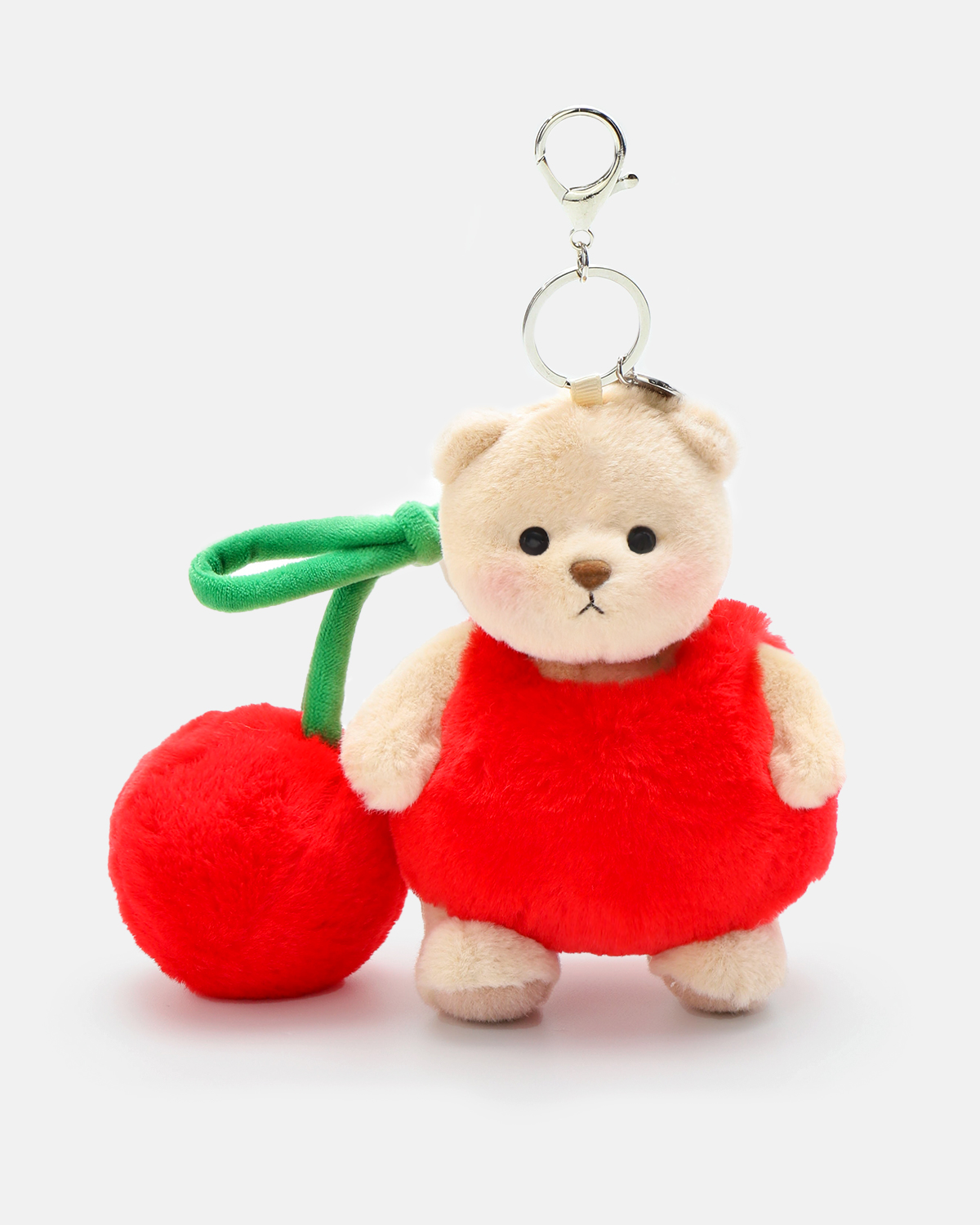 Getahug Cherry Mini Bear | 5.9 Inches Plush Bag Charm Stuffed Keychain Valentine Gift