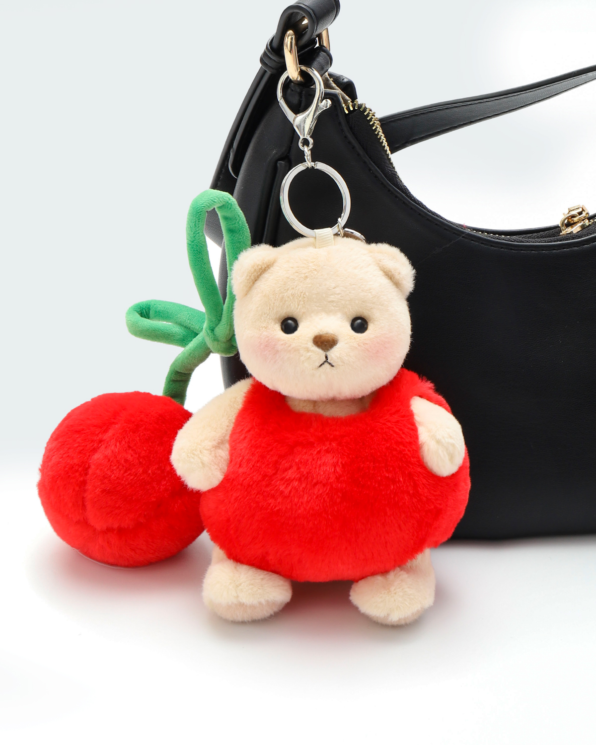 Getahug Cherry Mini Bear | 5.9 Inches Plush Bag Charm Stuffed Keychain
