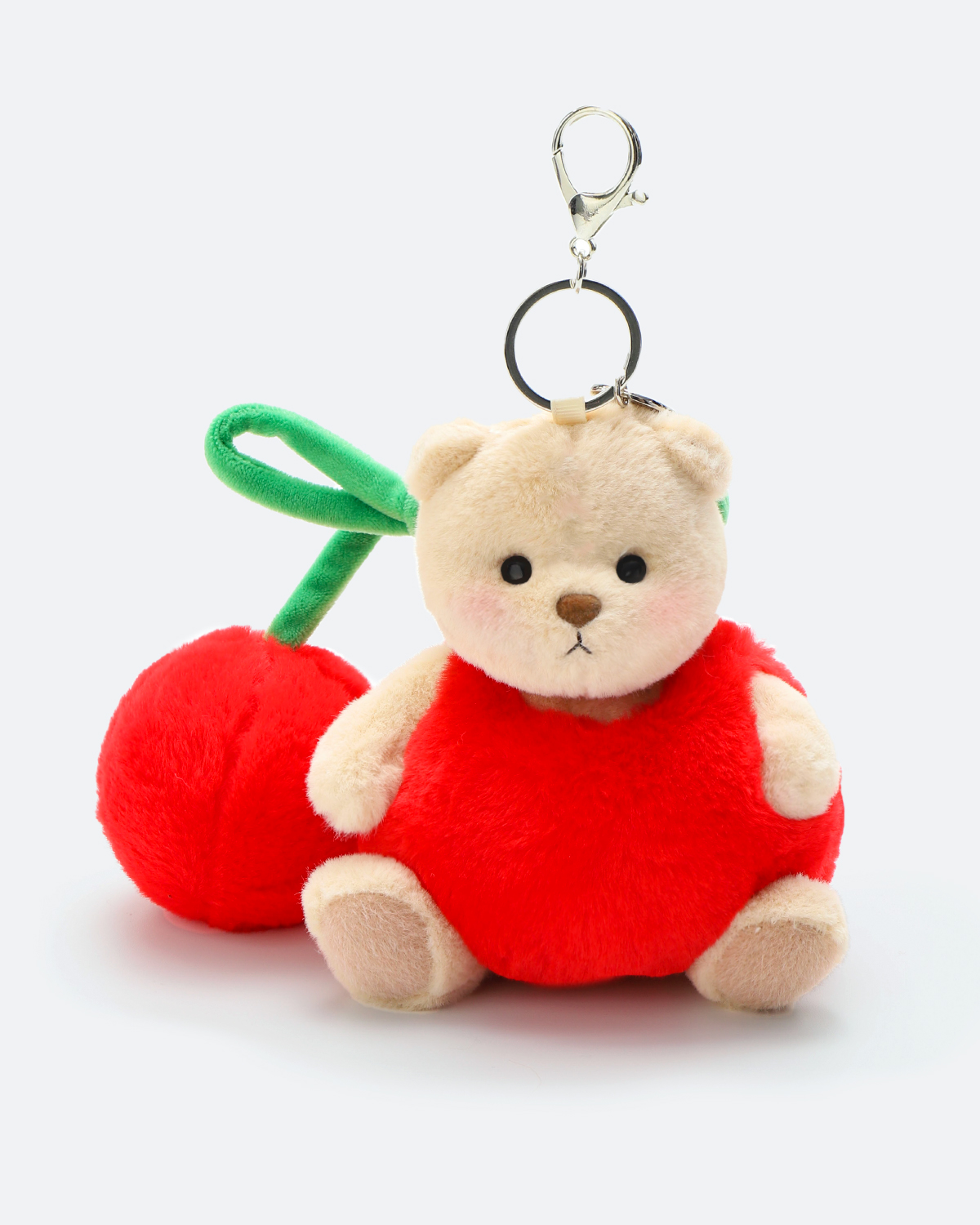 Getahug Cherry Mini Bear | 5.9 Inches Plush Bag Charm Stuffed Keychain Valentine Gift