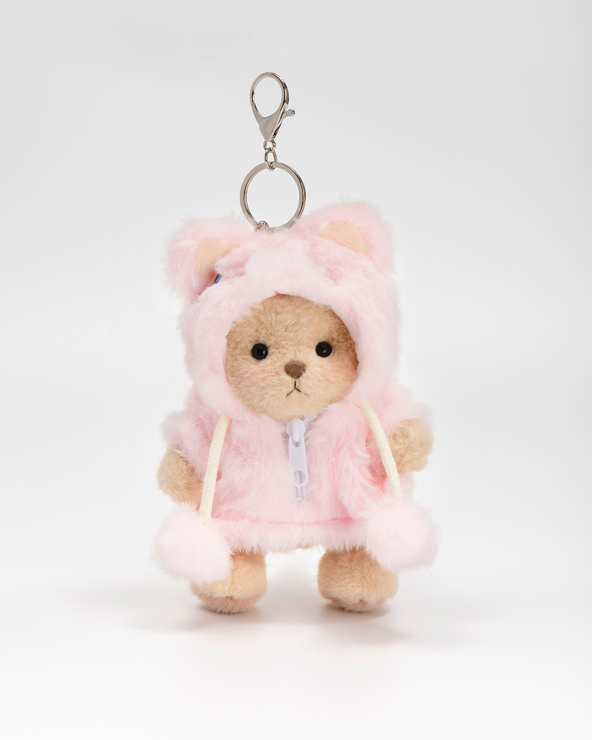 Getahug 5.9 Inches Pink Bunny Brown Mini Bear Bag Charm Keychains Gift