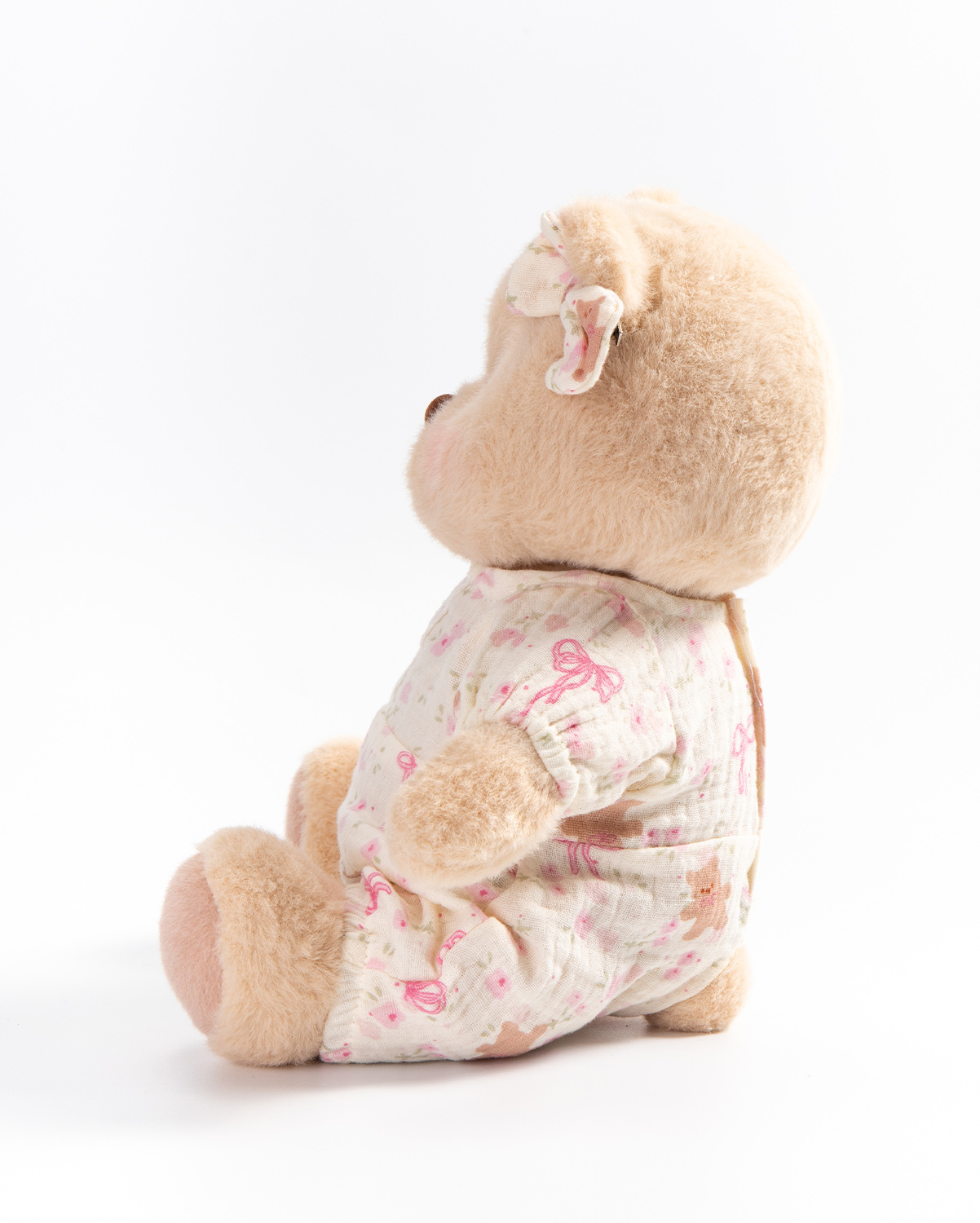 Getahug Pink Floral Lace Romper Bear | Handmade Jointed Teddy Bear Stuffed Animal Gift