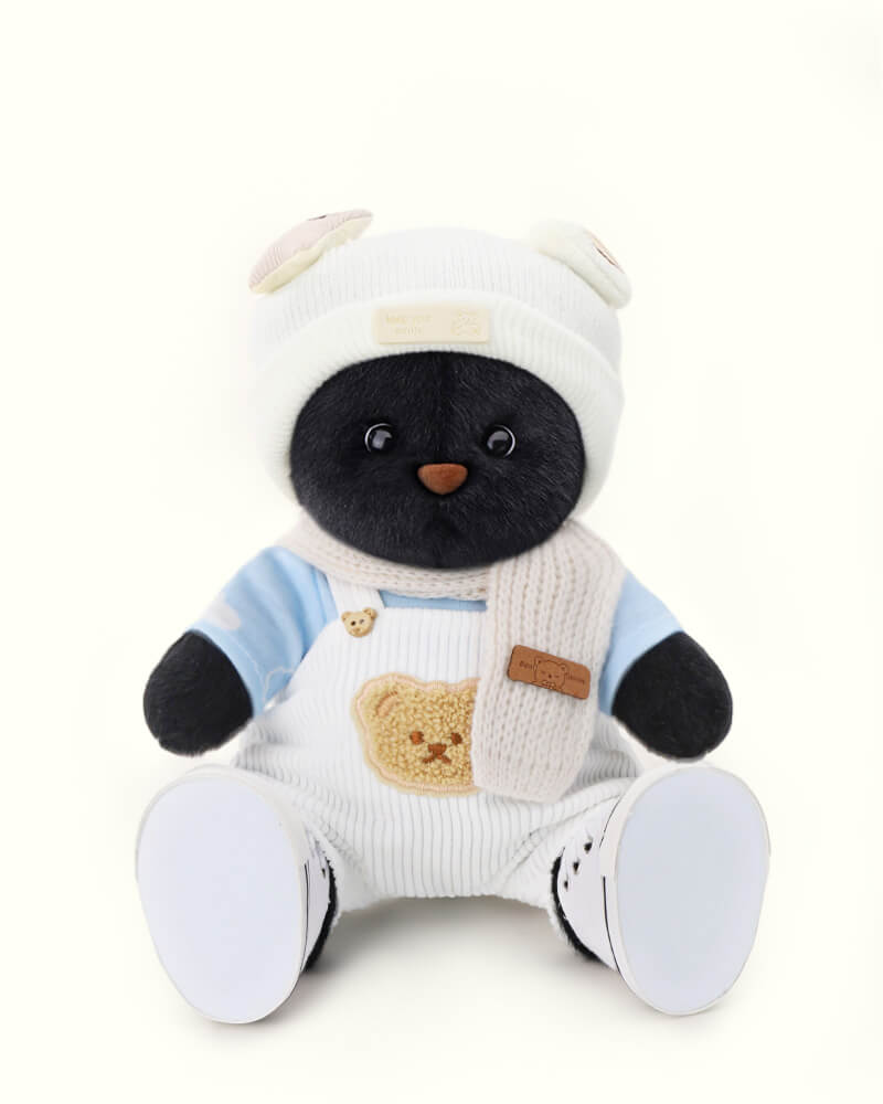 Getahug The Cool Black Bear | Handmade Jointed Teddy Bear Gift