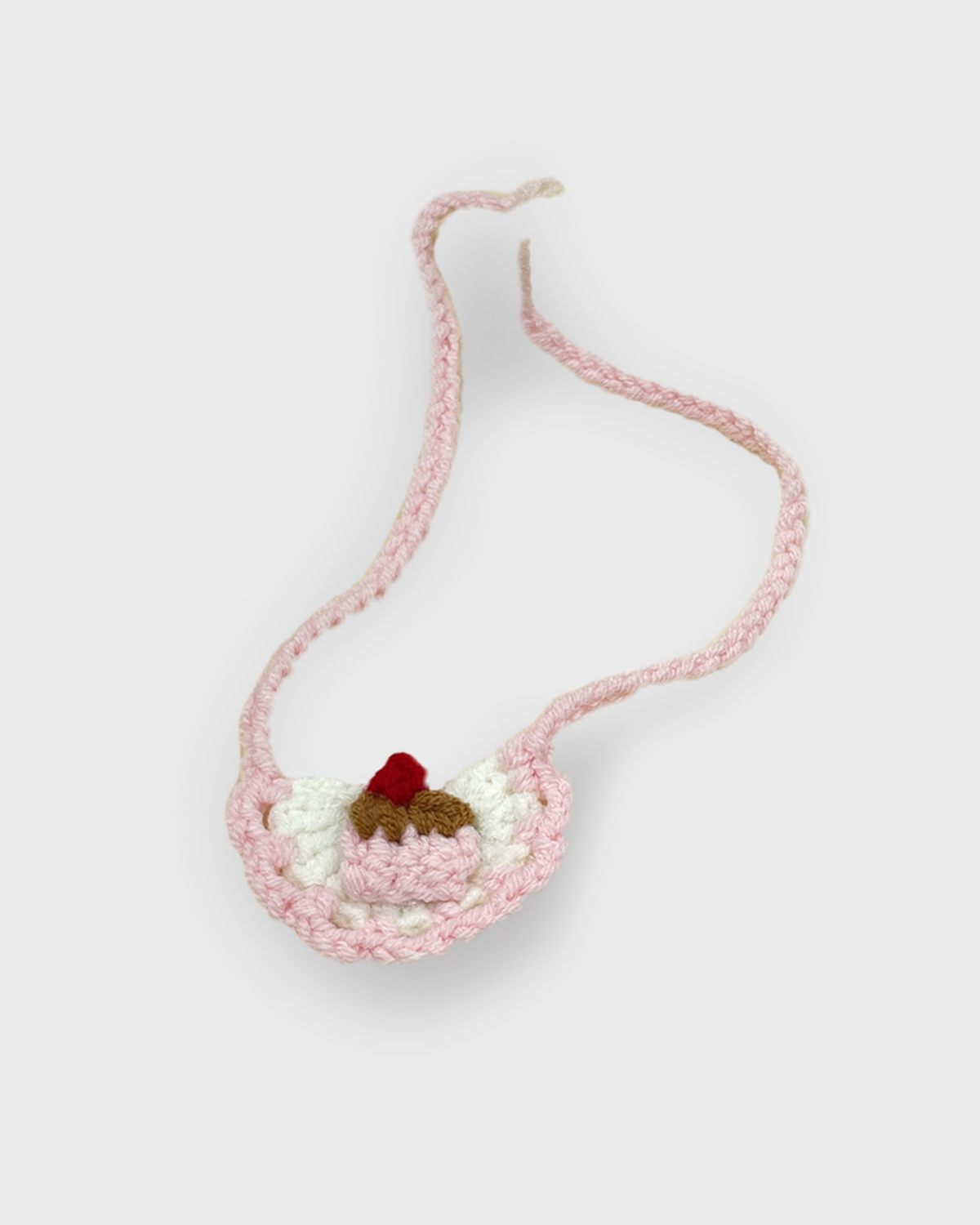 Pink Cake Knitted Scarf | Suitable for 5.9 Inches Stuffed Animals