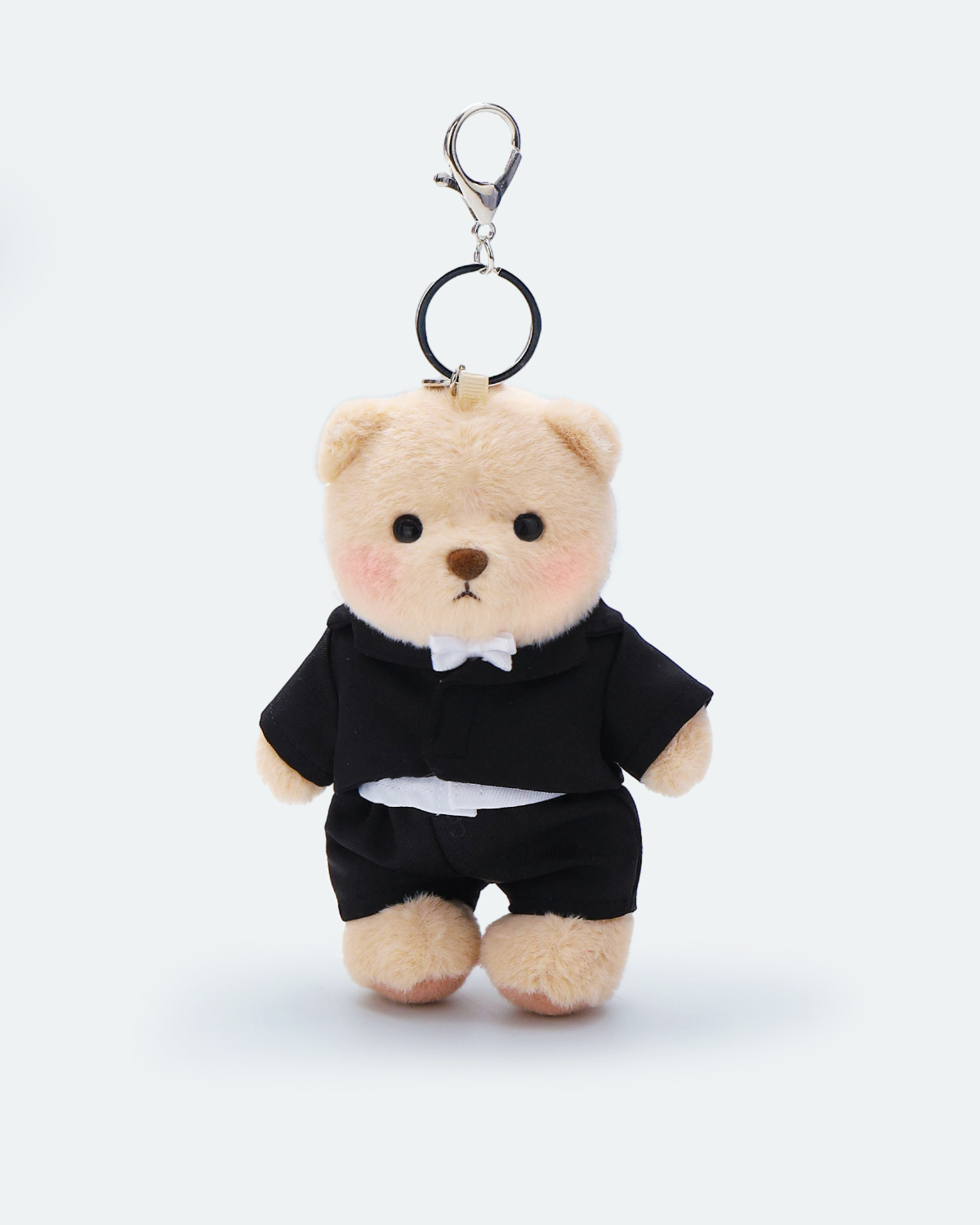 Getahug Black Wedding Suit Mini Bear | 5.9 Inches Plush Bag Charm Stuffed Keychain Valentine Gift