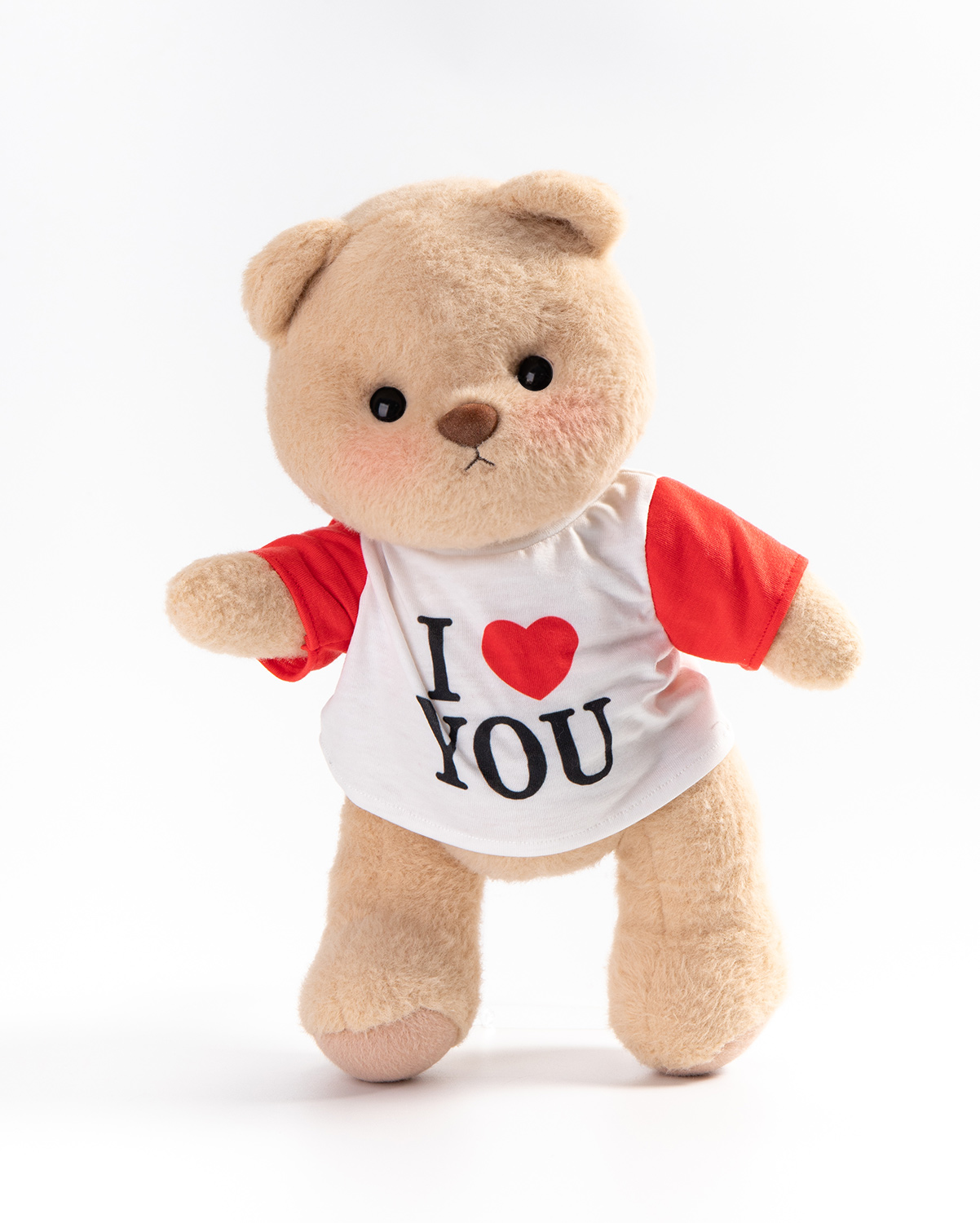Getahug I Love You Raglan T-Shirt Bear | Handmade Jointed Teddy Bear Stuffed Animal Gift