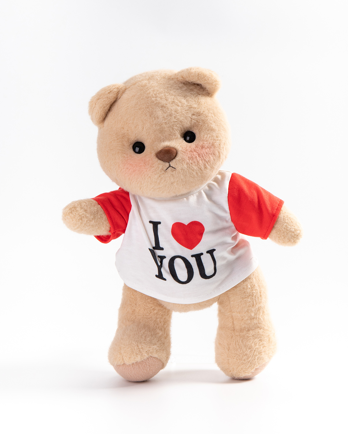 Getahug I Love You Raglan T-Shirt Bear | Handmade Jointed Teddy Bear Stuffed Animal Gift