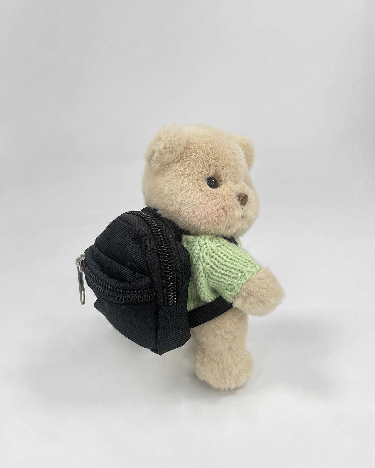 Black Backpack | Suitable for 5.9 Inches Stuffed Animals