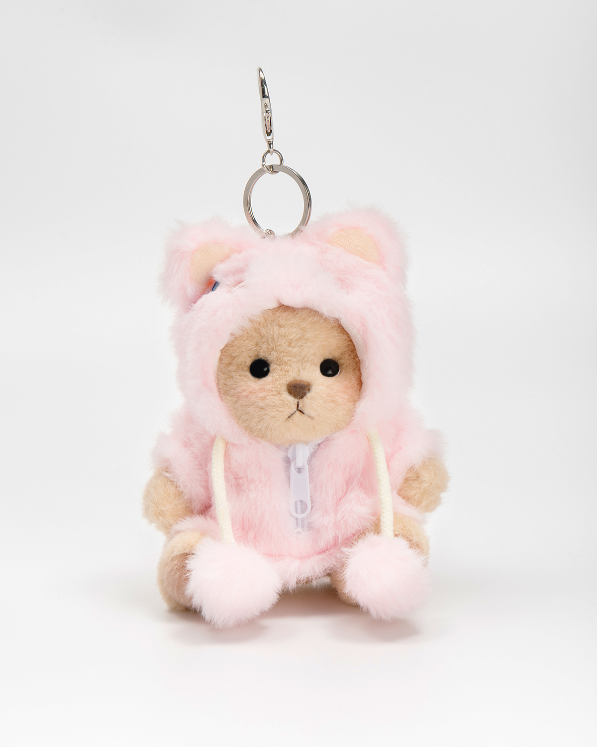 Getahug 5.9 Inches Pink Bunny Brown Mini Bear Bag Charm Keychains Gift
