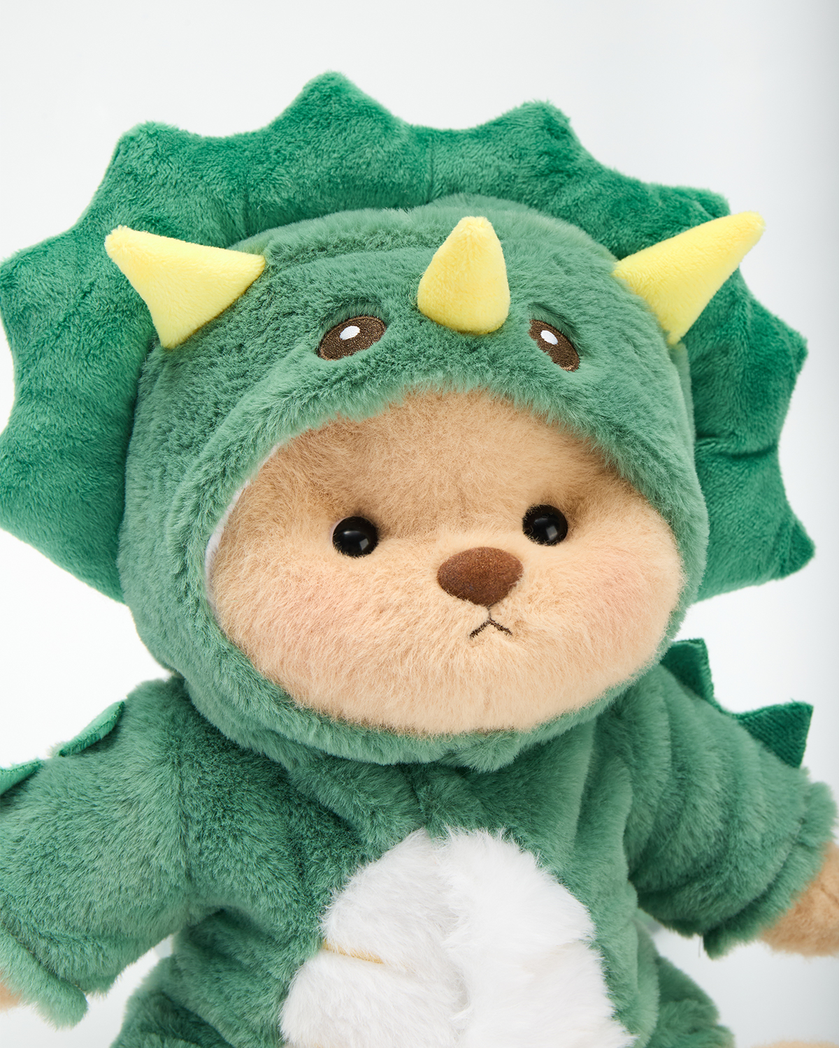 Getahug Green Triceratops Bear | Handmade Jointed Stuffed Animal Gift