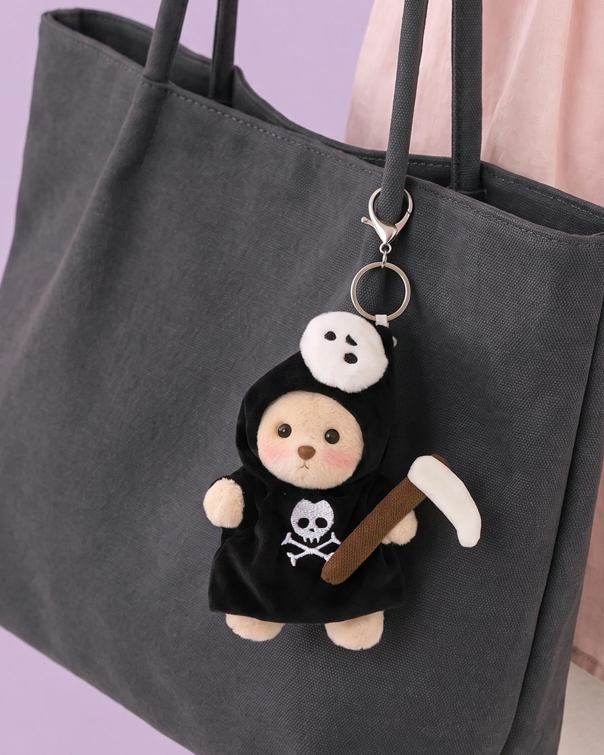 Getahug Mystic Reaper Mini Bear Keychain | 5.9 Inches Stuffed Animal B