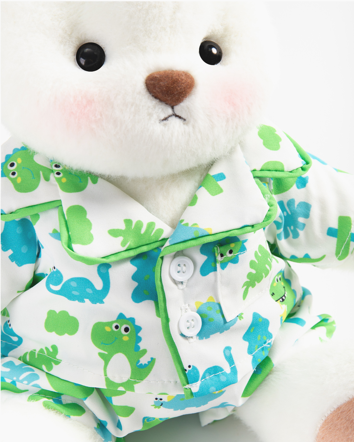 Getahug Dinosaur Pajama Bear | Handmade Jointed Teddy Bear Stuffed Animal Gift