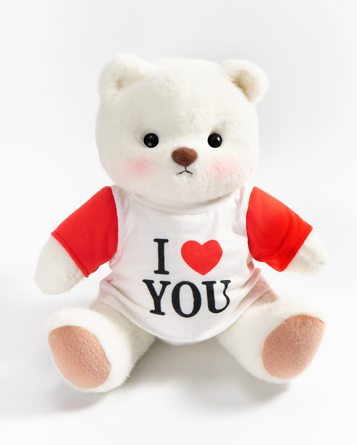 Getahug I Love You Raglan T-Shirt Bear | Handmade Jointed Teddy Bear Stuffed Animal Gift