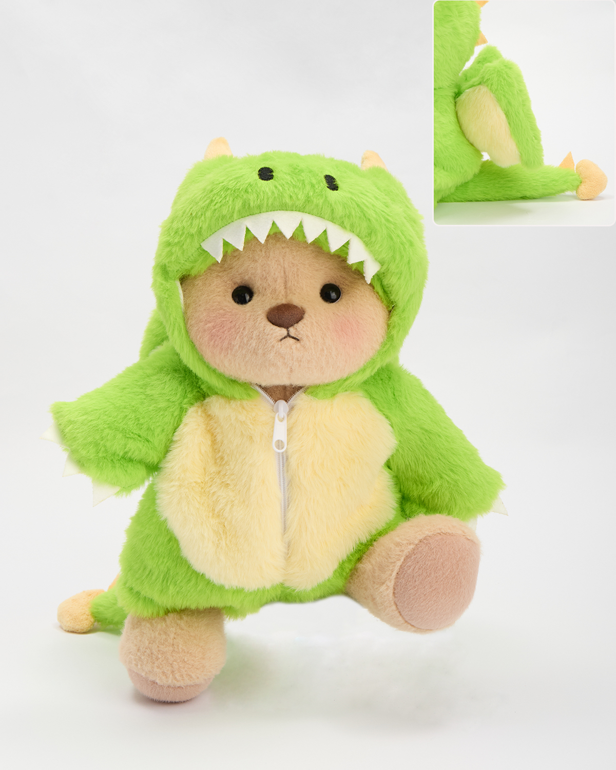 Getahug Green Pterosaur Bear | Handmade Jointed Stuffed Animal Gift