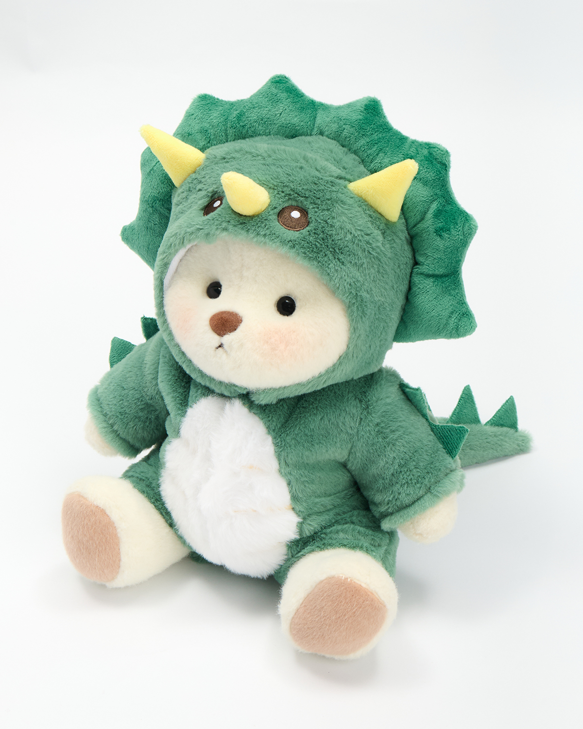 Getahug Green Triceratops Bear | Handmade Jointed Stuffed Animal Gift
