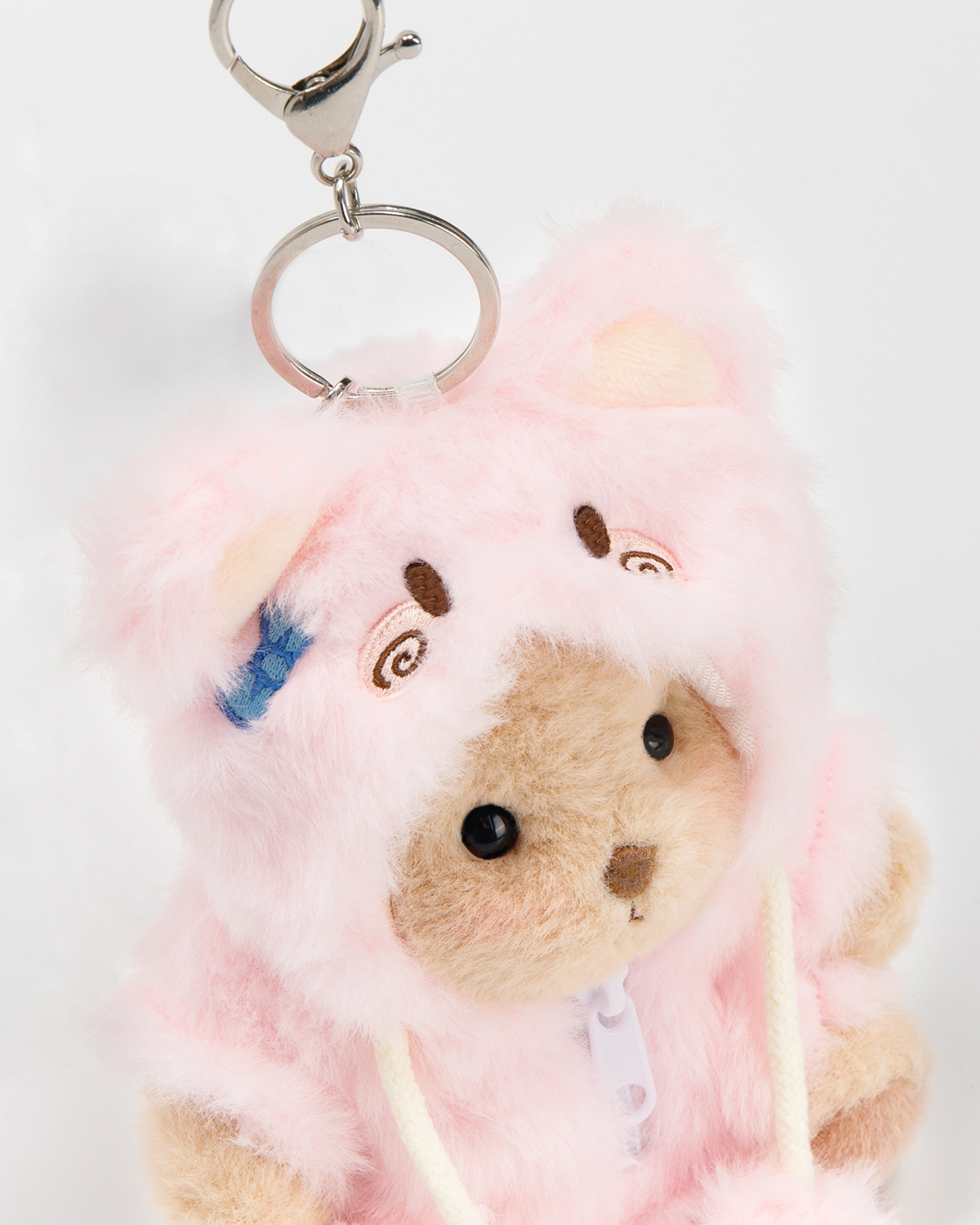 Getahug 5.9 Inches Pink Bunny Brown Mini Bear Bag Charm Keychains Gift