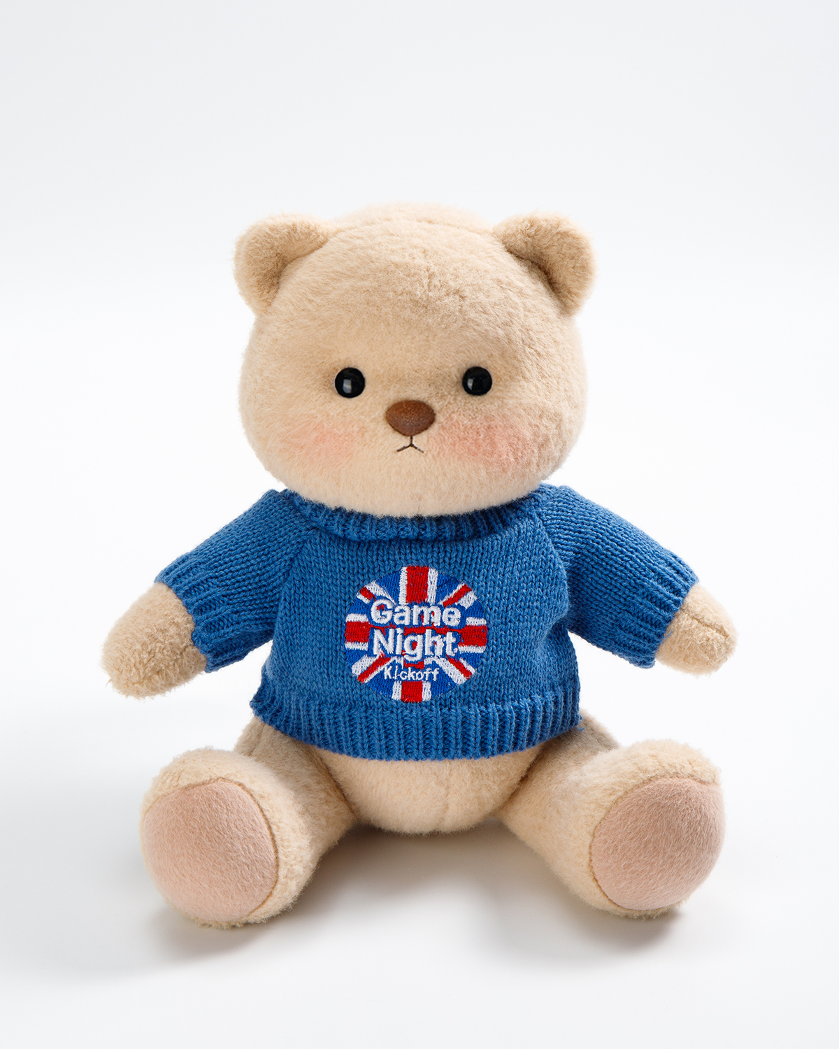 Getahug Soccer Game Night Teddy Bear | Handmade Jointed Stuffed Animal Gift for Football Fans