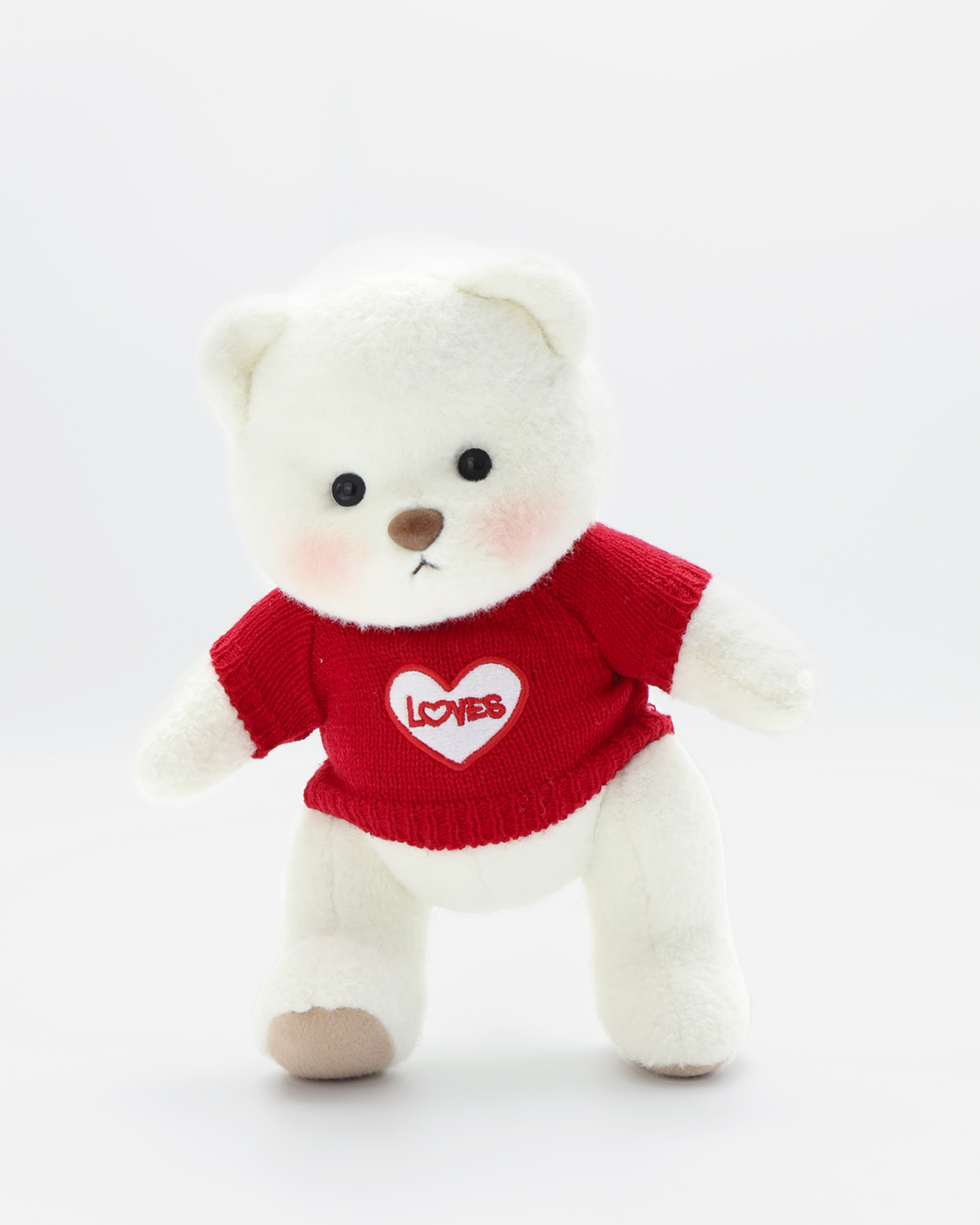 Getahug Red Love Sweater Bear | Handmade Jointed Stuffed Animal Gift