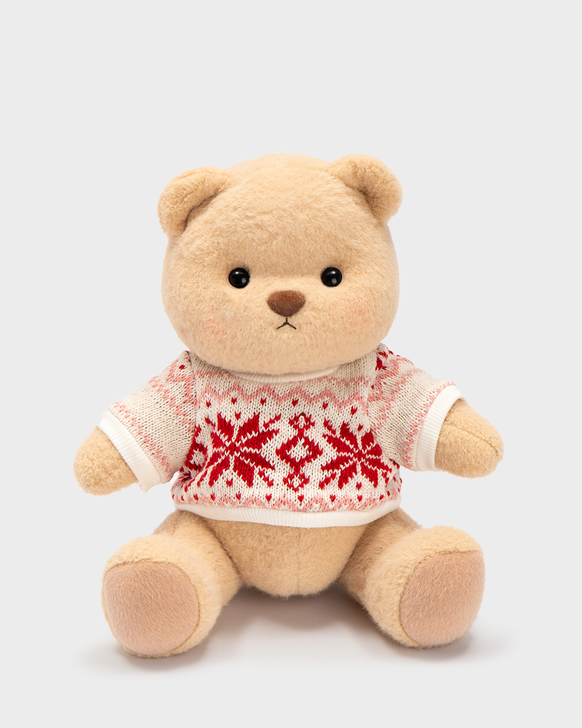Getahug Christmas Snowflake Sweater Bear | Handmade Jointed Stuffed Animal Gift